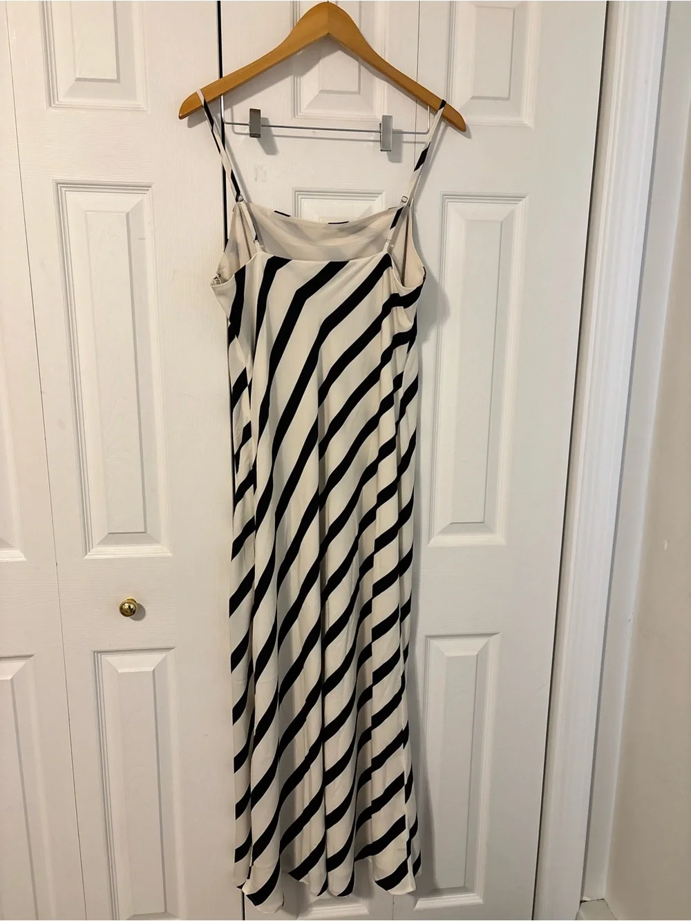 A&F Stripe Cowl Neck Slip Maxi Dress NEVER WORN